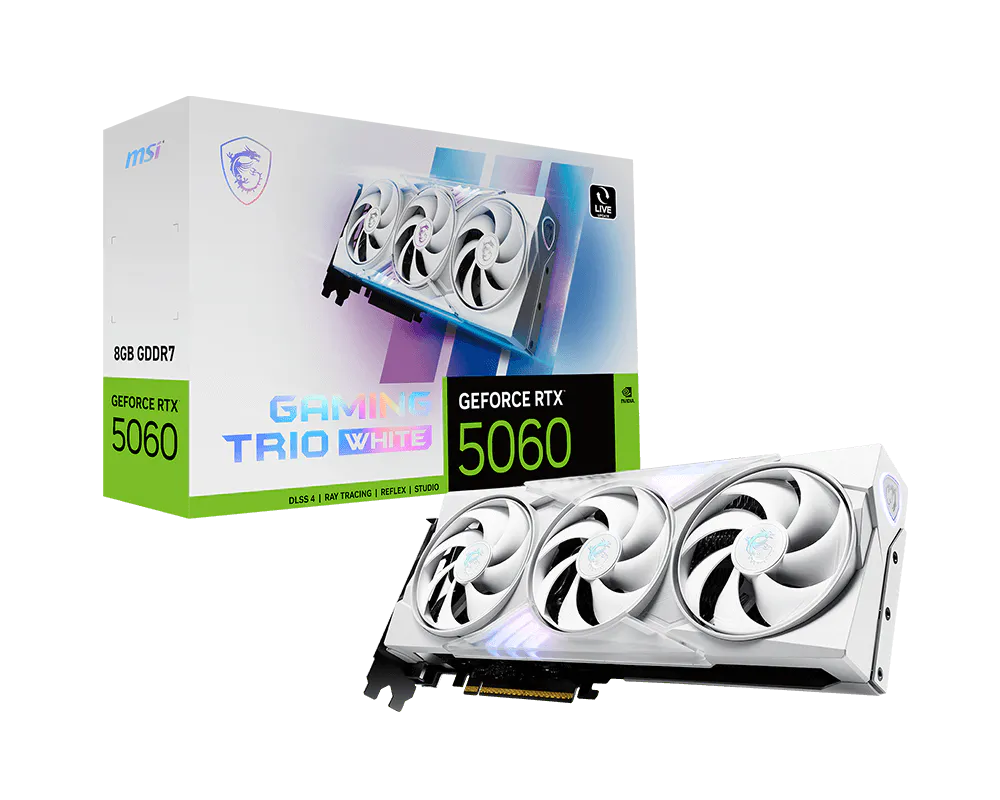 MSI GeForce RTX 5060 8G GAMING TRIO WHITE